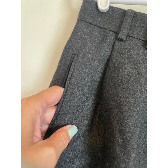 AKA Eddie Bauer charcoal wool pants Full Trouser lined vintage high waisted 14 - Picture 5 of 9